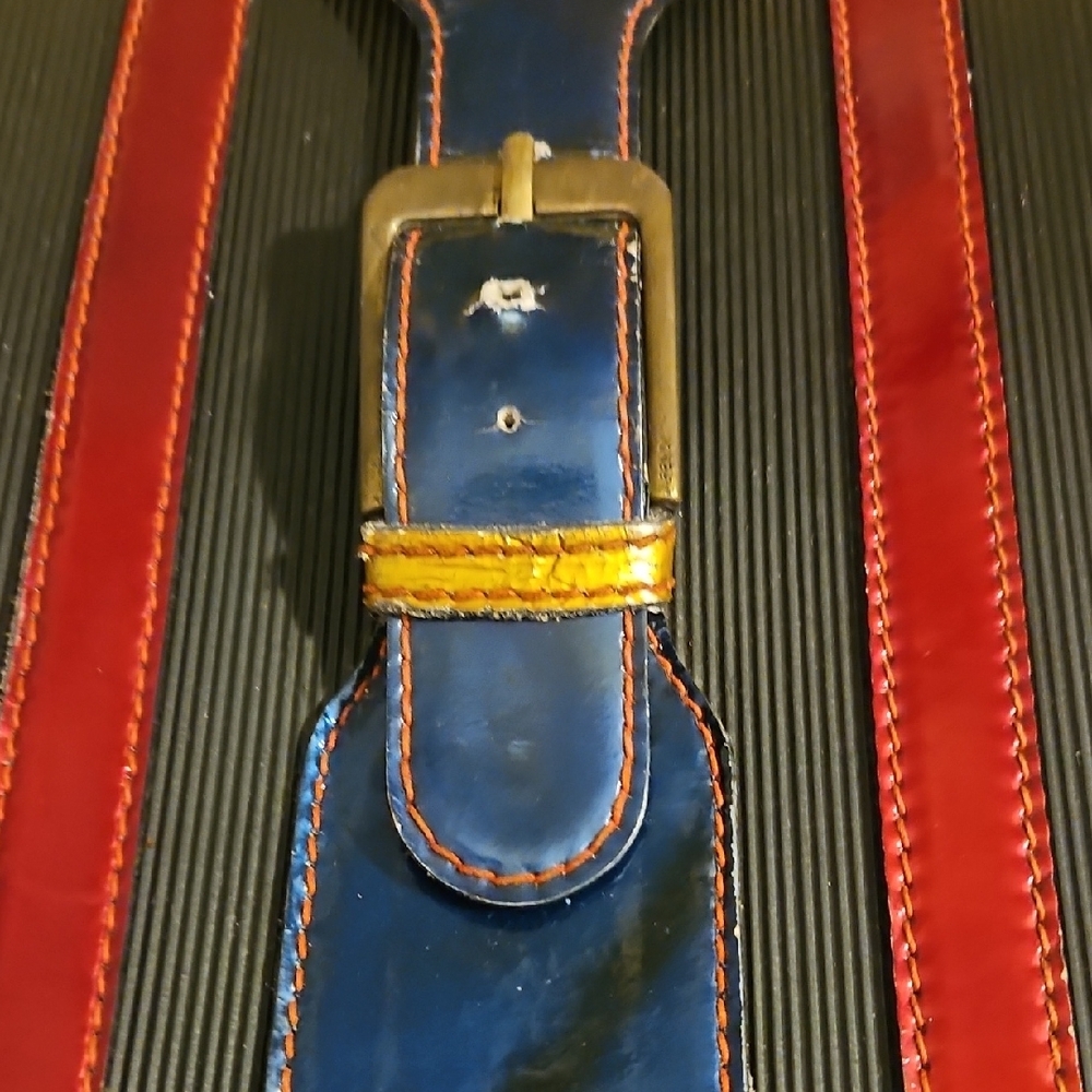 Fendi Black and Red Travel Bag with Blue and Yellow Accents - Picture 14 of 14